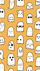 halloween iphone cute wallpapers ghosts mobile fall ghost backgrounds anything pattern adorable patterns background cat scary october phone happy screens
