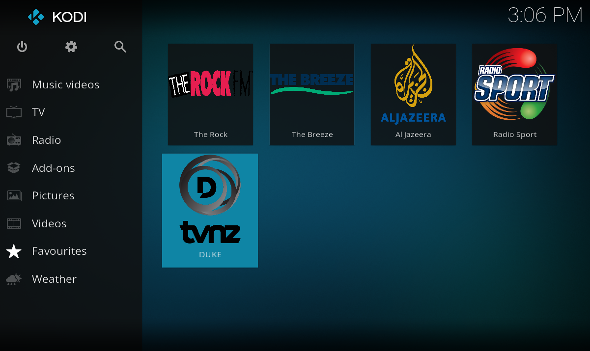 New Zealand Freeview Kodi Addon