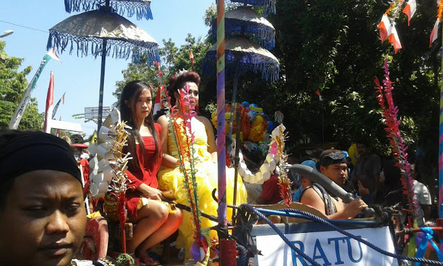 Hasil Bumi Diarak Keliling Kampung di Kawak Jepara 1 kawak
