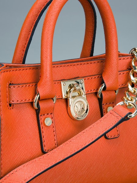 michael kors 2014 - 2015: Mini Hamilton handbag in ORANGE -by Michael Kors