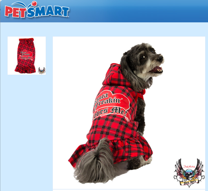 My Favorite Pup Jasmine Petsmart dog model Christmas/ Winter clothes