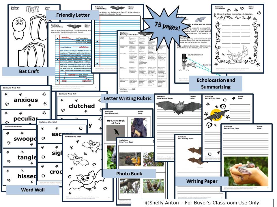 Asaiutui: Free Stellaluna Activities and Printables