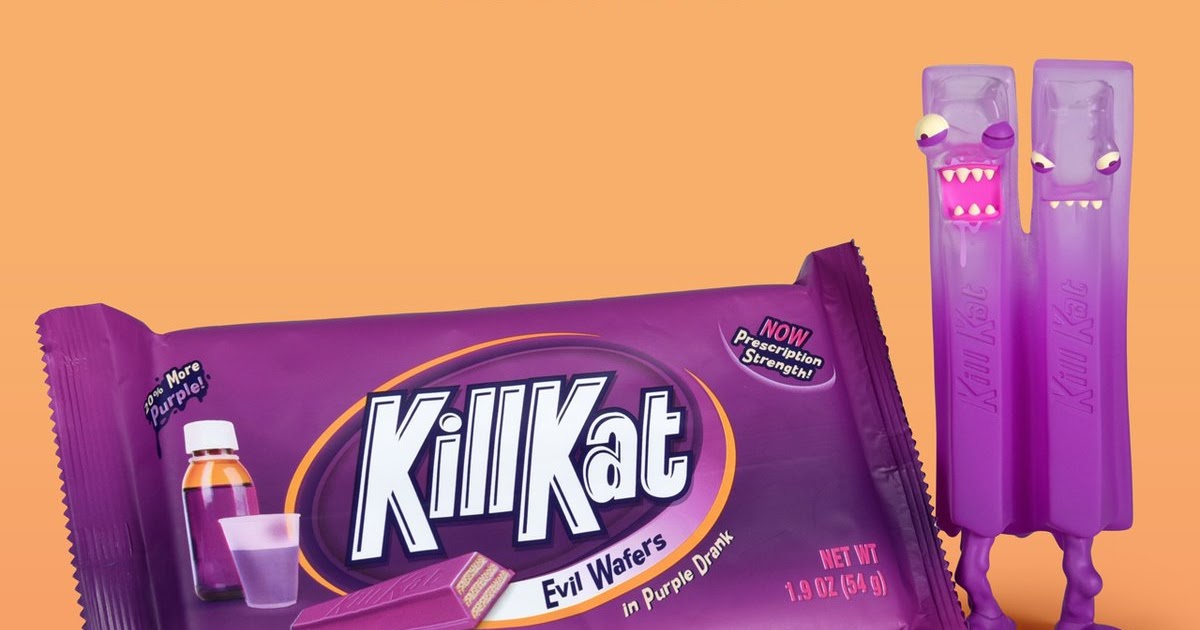 SDCC Andrew Bell Purple Drank Kill Kat Evil Wafers Vinyl Figure Pre Sale