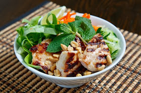 Lemongrass Chicken Rice Vermicelli Salad