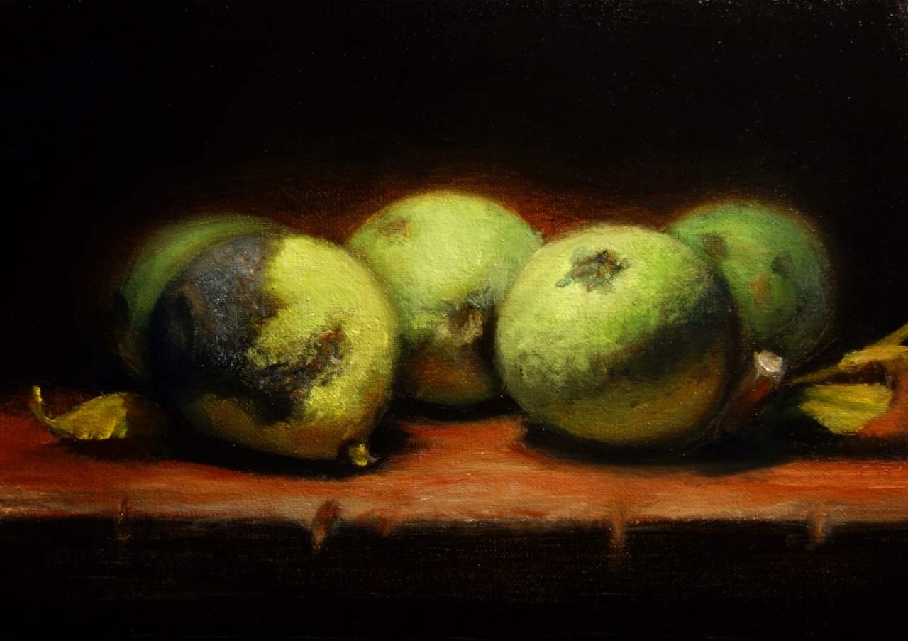 Original Oil Paintings by Mary Ashley "Arkansas Black Walnut Fall"