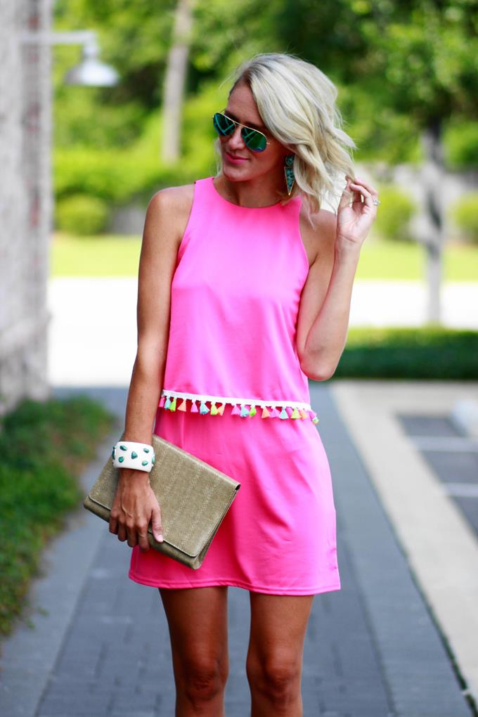 Belle de Couture: Pink Tassel Dress