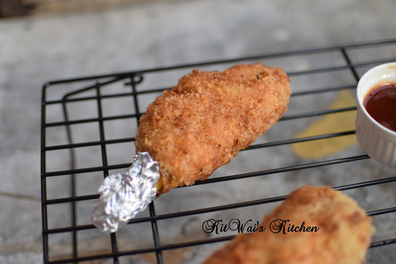 Kit Wai's kitchen 黄金素鸡腿 Golden Vegetarian Chicken Drumsticks