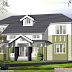 2400 sq.ft. Sloping roof house elevation