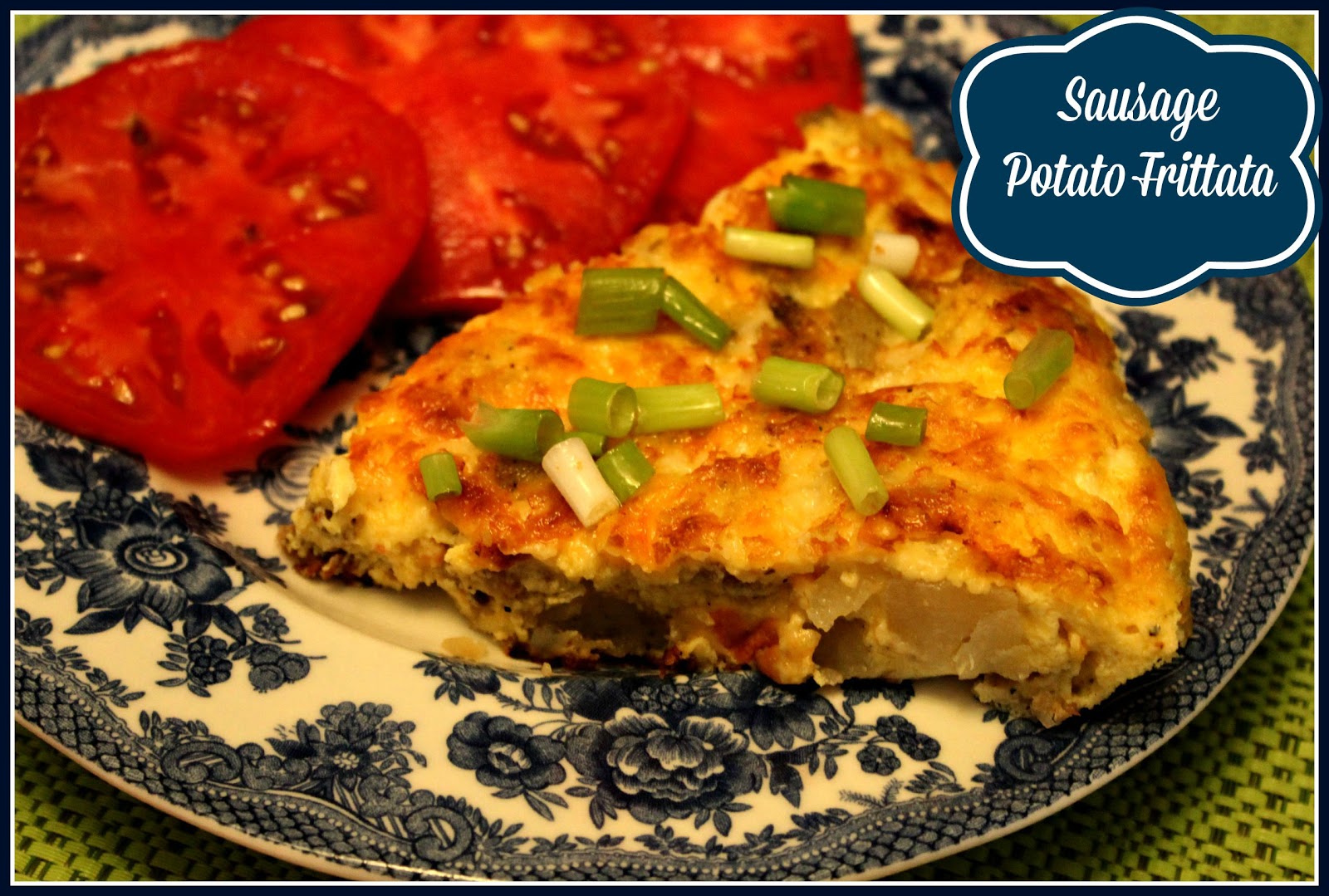Sweet Tea and Cornbread Sausage Potato Frittata!