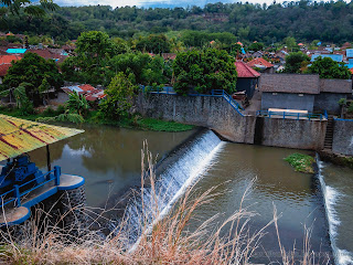 Little River Dam Of Village At Patemon Village, Buleleng Regency, North Bali, Indonesia 
