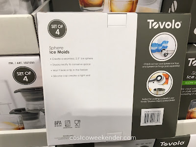 Costco 1031033 - Tovolo Sphere Ice Molds won't dilute your drink as fast as ice cubes