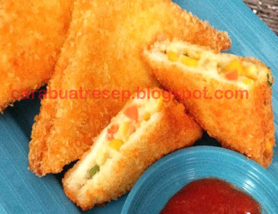 CARA MEMBUAT ROTI TAWAR GORENG ISI SAYURAN  Resep Masakan 