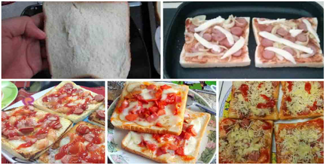 Cara membuat pizza roti tawar