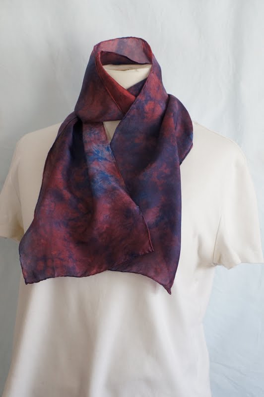 Ginger Wilson Dyeing silk scarves and wool roving with Colorhue dyes