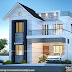 3 BHK mixed roof modern home 1600 square feet