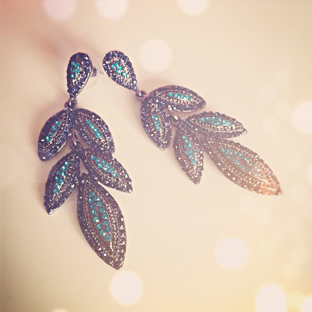 crystal drop earrings