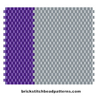 Grey with Dark Lilac basic two color bead palette scheme Winter Seasonal Color Palette Two Bead Colors