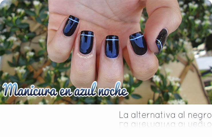 Manicura en azul noche | Alternativa al color negro | Belleza