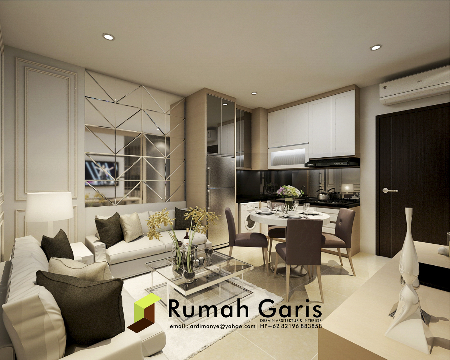 Jasa Desain Interior Online Di Jakarta Rumah Garis