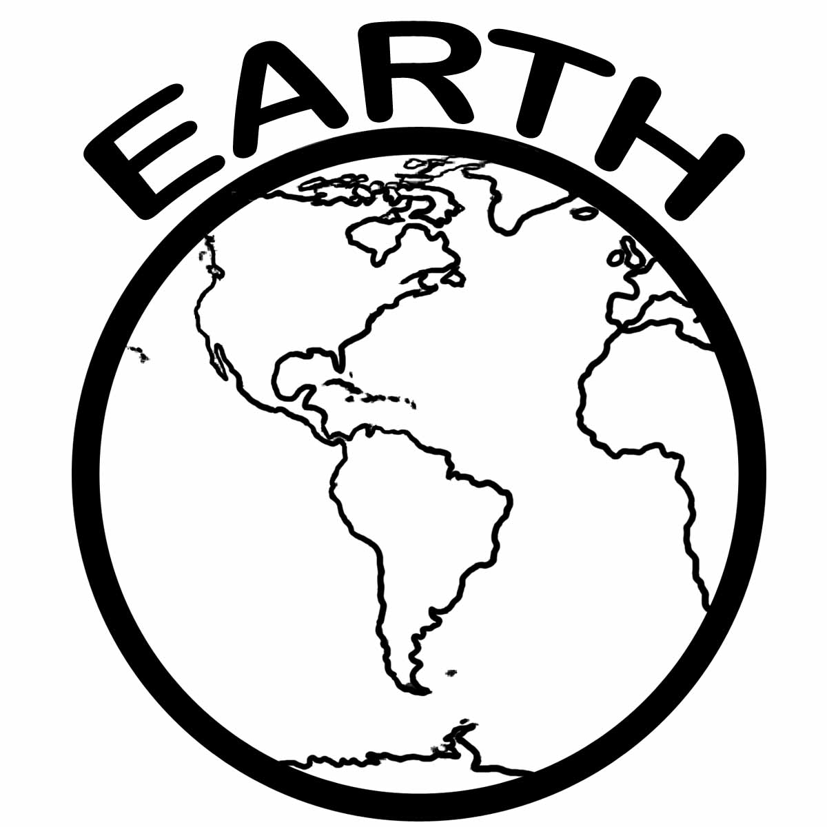 earth outline clip art - photo #12