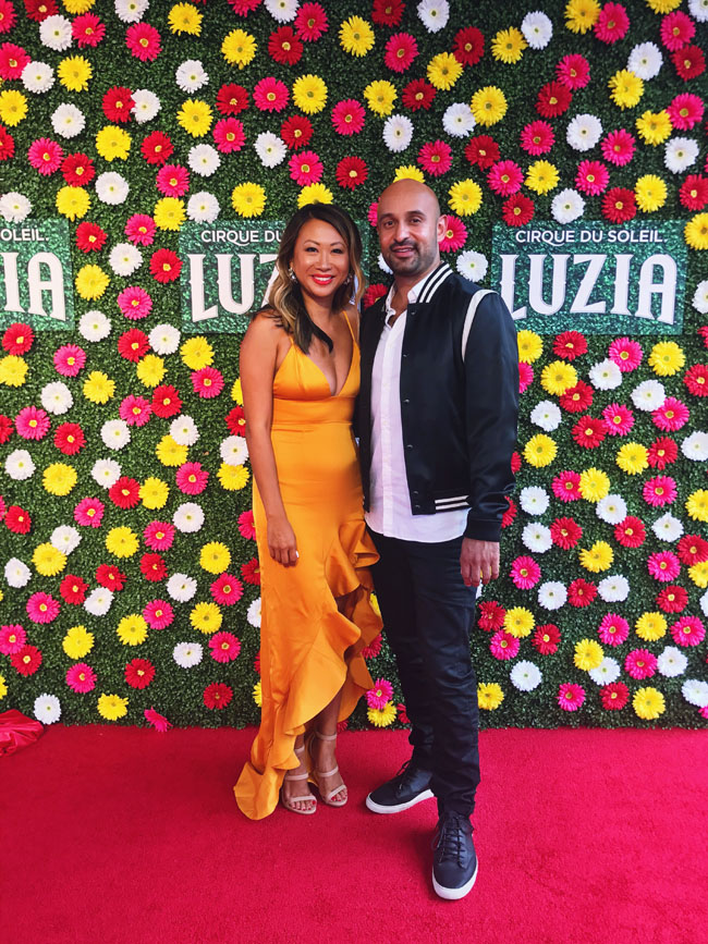 Jennifer Worman, Joel Morales, Chicago Blogger, Cirque Du Soleil Chicago Luzia Jennifer Worman, Joel Morales, Chicago Blogger, Cirque Du Soleil Chicago Luzia