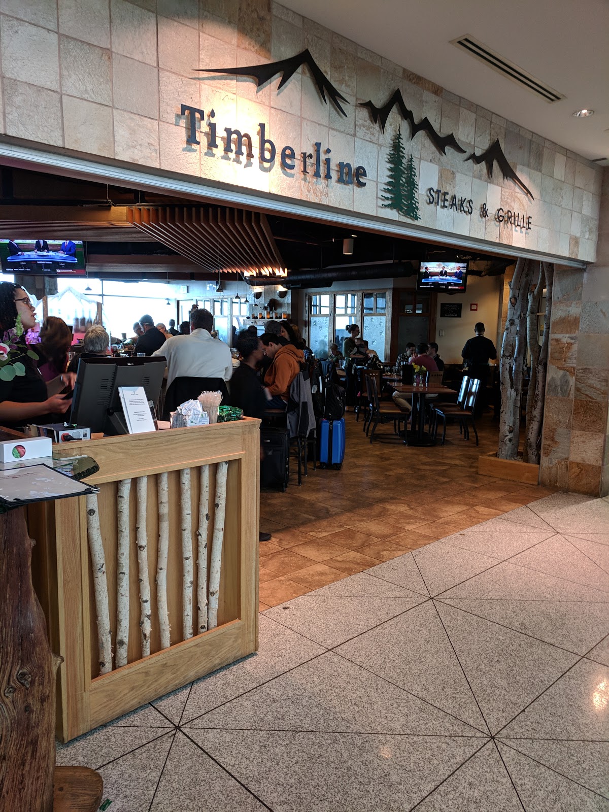Airport Dining Timberline Steaks & Grille, Denver Airport Julie's