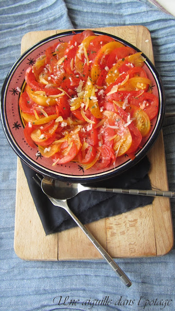 Salade de tomates au citron confit