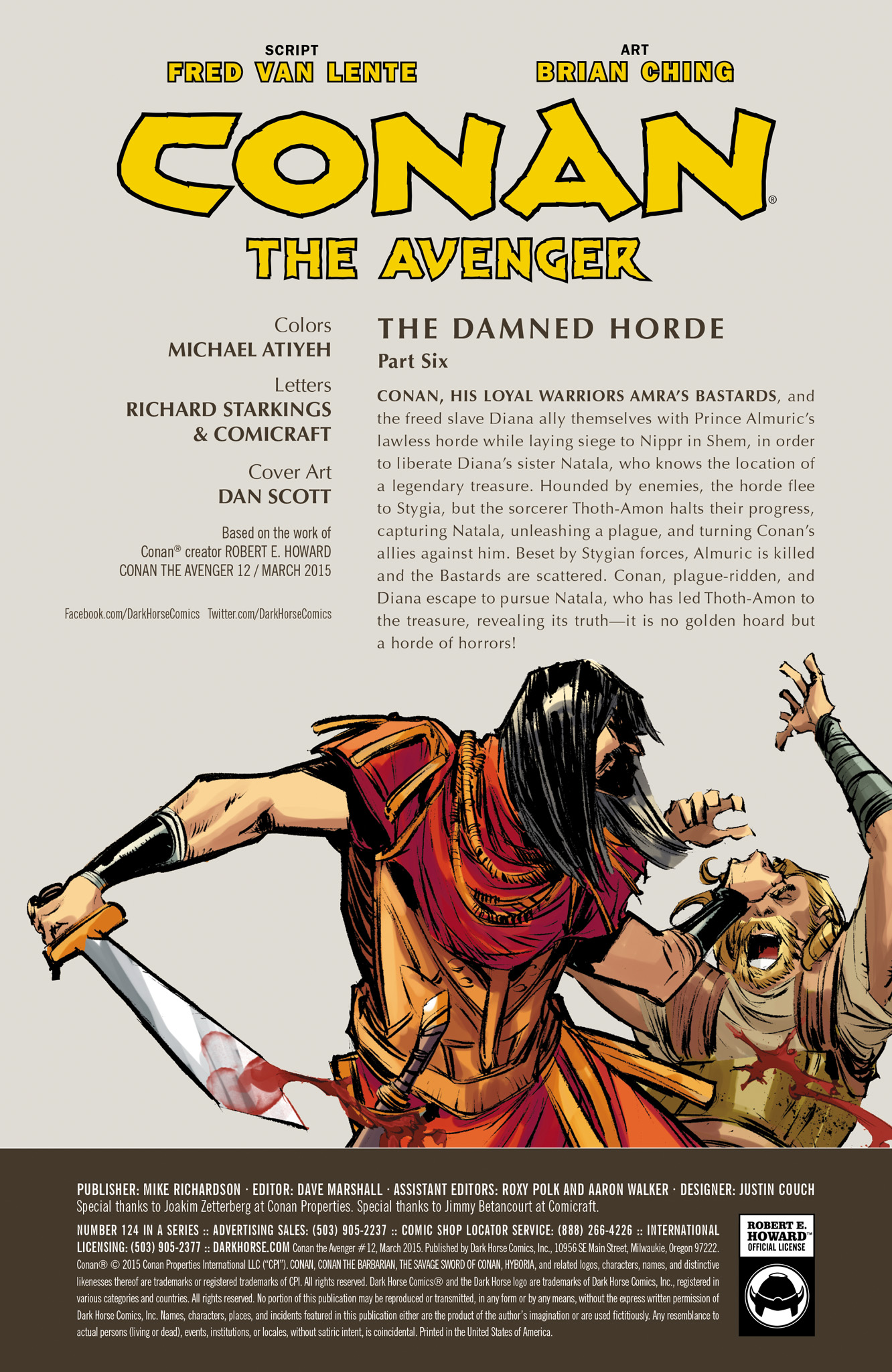 Read online Conan the Avenger comic -  Issue #12 - 2