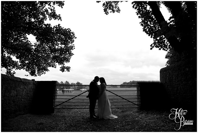 bride in window, bridal prep, vintage wedding, high house farm brewery wedding, northumberland wedding photography katie byram photography, black and white wedding photograph, countryside wedding