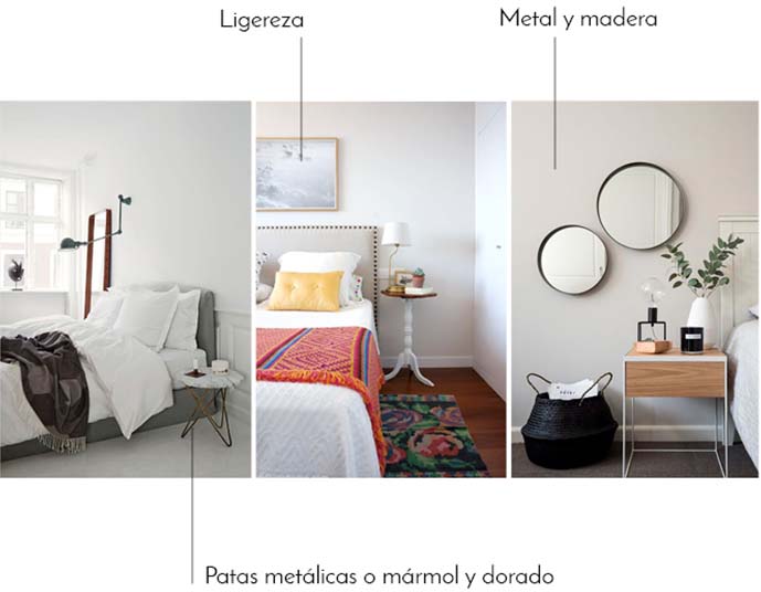 Tendencias dormitorios 2017 mesas de noche