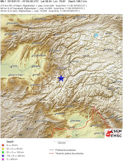 Cutremur puternic cu magnitudinea de 6,1 grade in Afganistan, muntii Hindu Kush