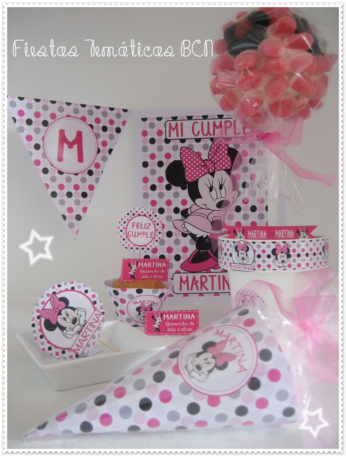 Kit imprimibles de Minnie Mouse gratis - Imagui