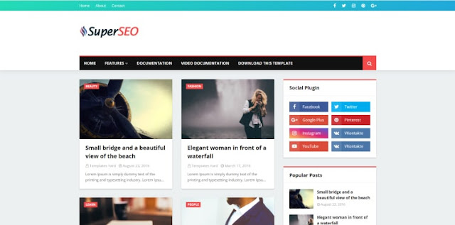 super seo blogger template