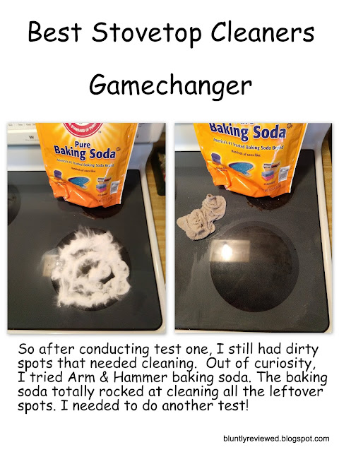 Arm & Hammer Baking Soda cleaned up all the stuff that the cleaners from test one couldn't.