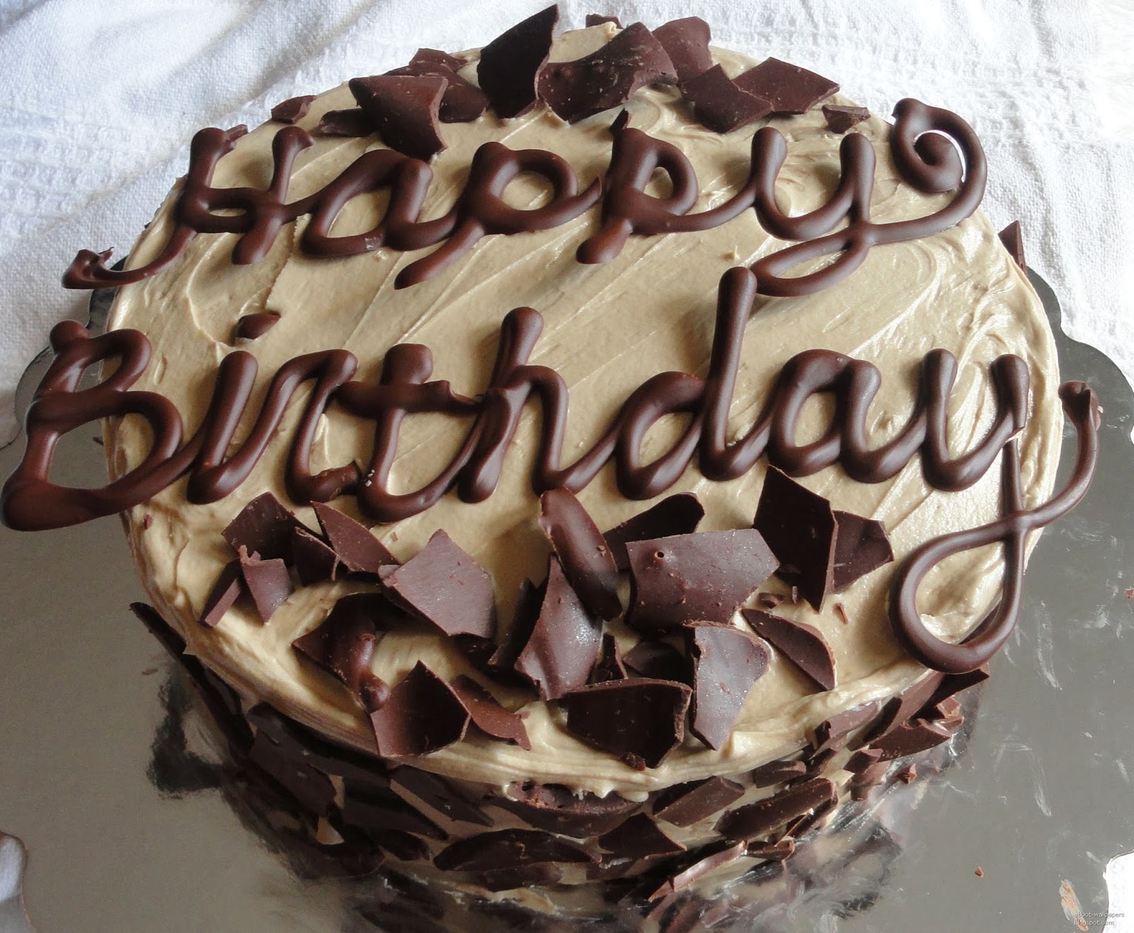 Birthday Cake inspiration : Beautiful chocolate wirtings ...