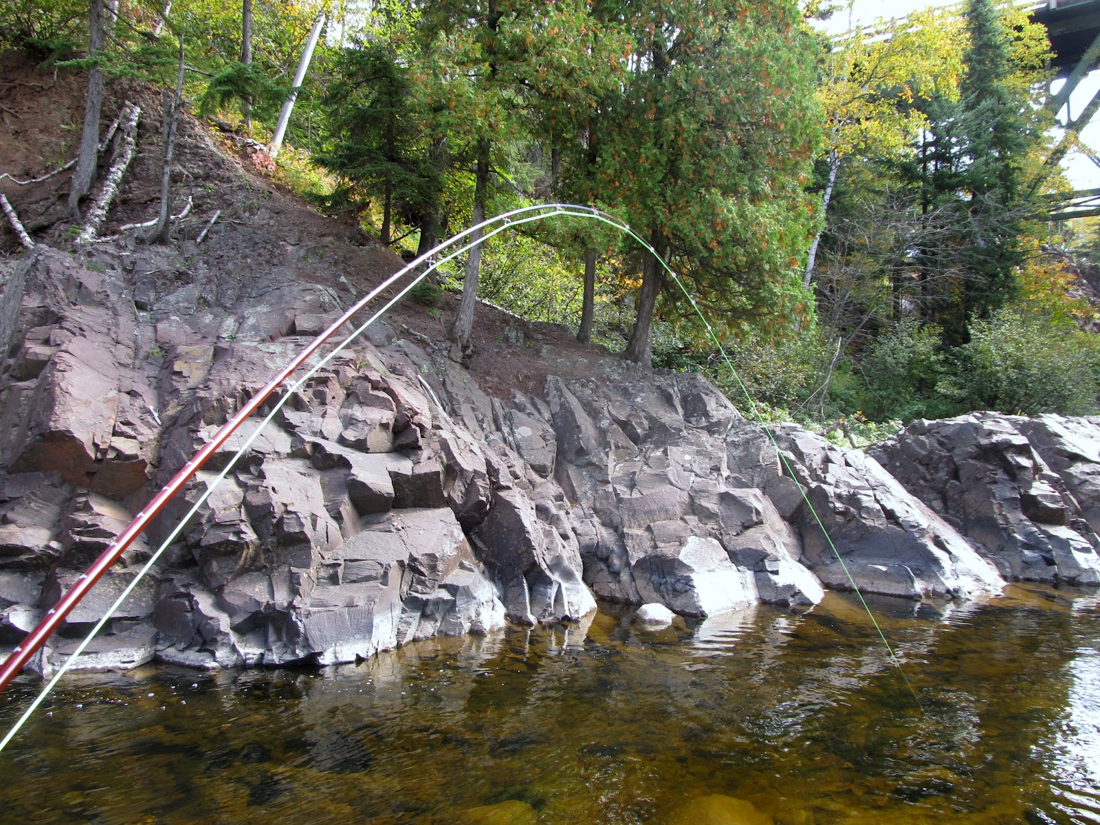 Midwest TwoHearted Trout Salmon Run on Lake Superior