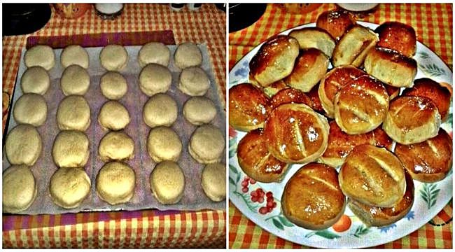 Preparación de los bollitos de leche