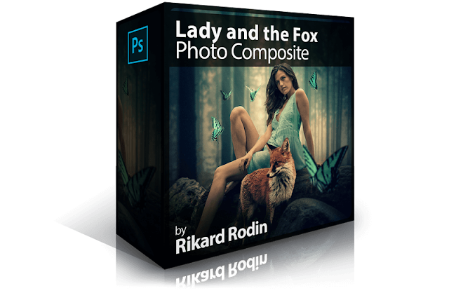 Lady and the Fox Photo Composite