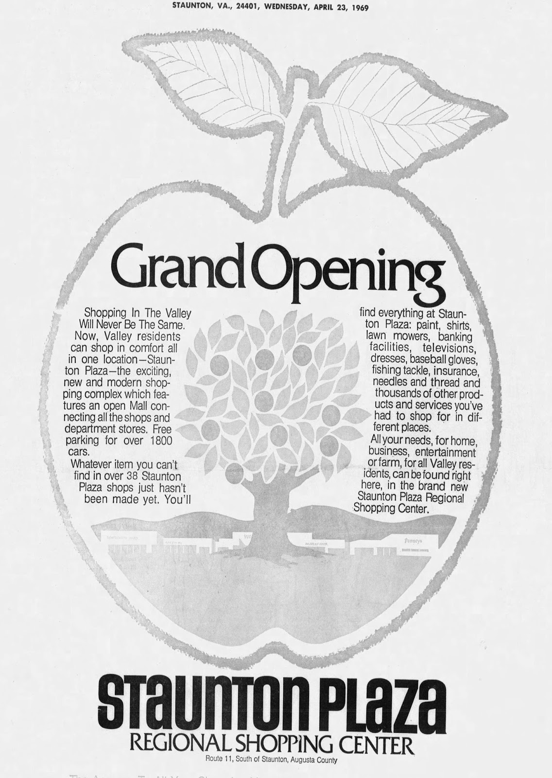 Sky City Retail History Staunton Mall Staunton, VA