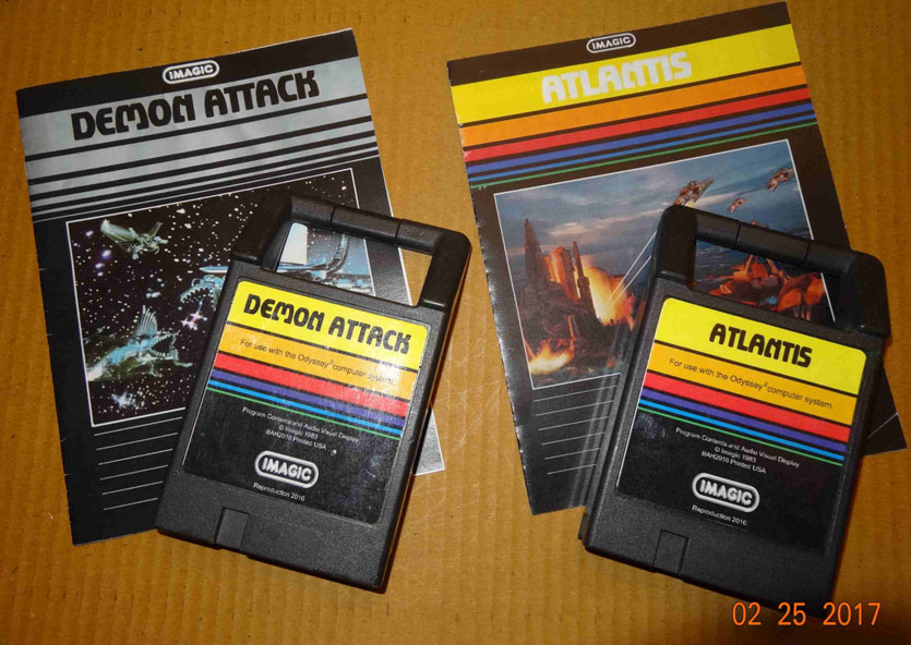 2600 CONNECTION REPRODUCTION Odyssey2 cartridges