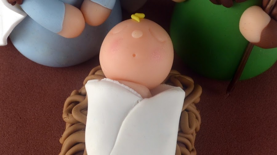 belén arcilla polimérica polymer clay nativity