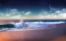 nature fine beach ocean amazing fantasy sea posted beauty backgrounds artwork desktop wallpapers sunset mystical