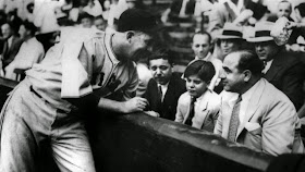 Al Capone, baseball game, Sonny Capone, Albert Capone, Gaby Hartnett, Famous Mafia Pictures, Iconic Mafia Pictures, Mobsters, Chicago Outfit, Cosa Nostra,