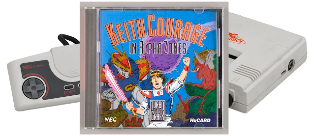 KEITH COURAGE IN ALPHA ZONES (PC ENGINE)