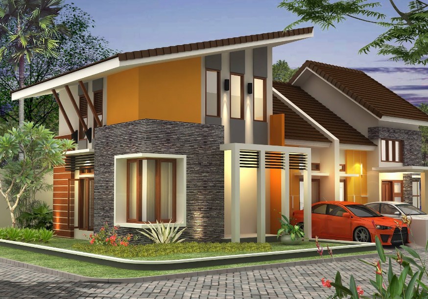 50 Contoh Model Atap  Rumah Minimalis  Modern  Rumahku Unik