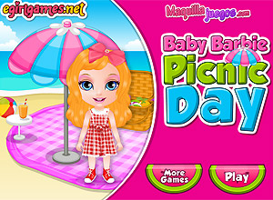 Baby Barbie Picnic Day