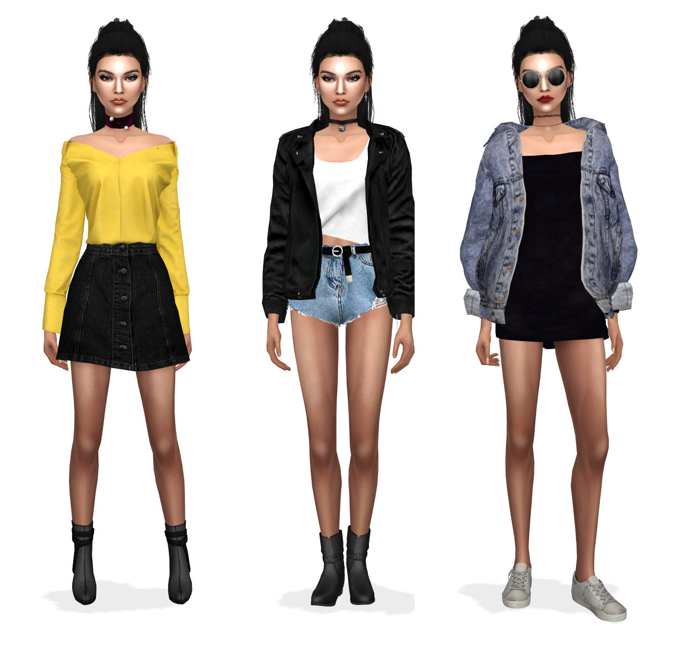 Moon Galaxy Sims: Sims 4 Kendall Jenner & LOOKBOOK