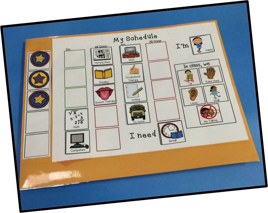 Visual Schedules A Helpful Tool for School & Home TLC Talk Speech