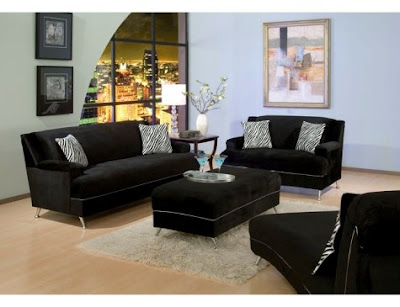 Muebles de Sala de color Negro - Black Living Room Furniture | Cómo