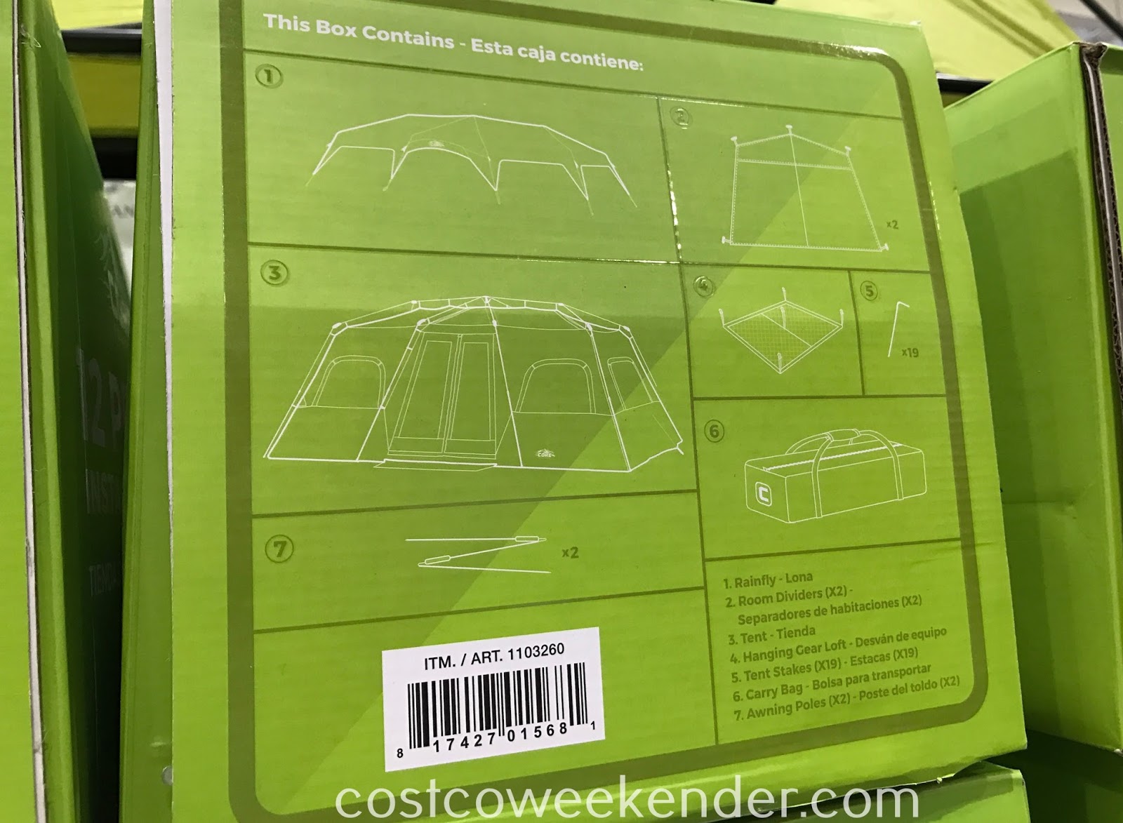 Core 2 Person Instant Cabin Tent Costco Weekender